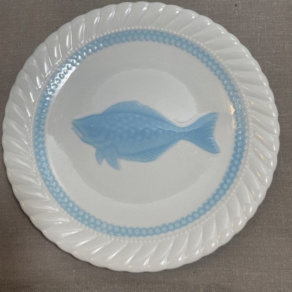 Galvani Ceramiche Fish  Plate 9.5 Inches 1856-1926‎